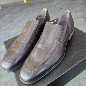 Bruno Magli Raging Leather Slip On Dress Shoes